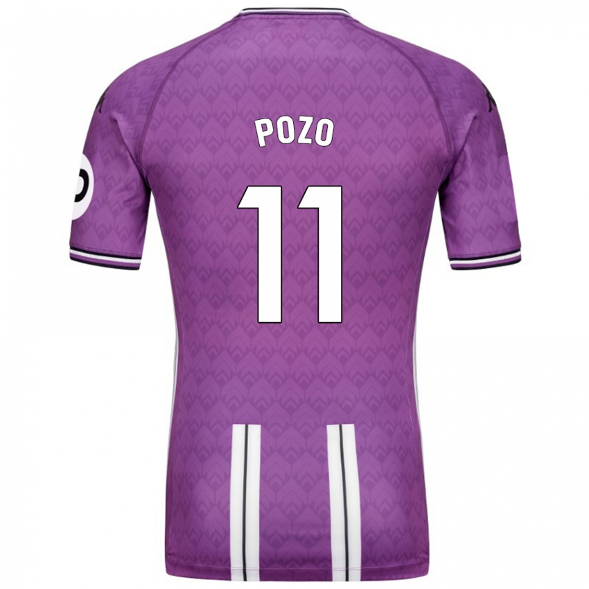 Bambino Maglia Manuel Pozo #11 Viola Bianco Kit Gara Home 2024/25 Maglietta