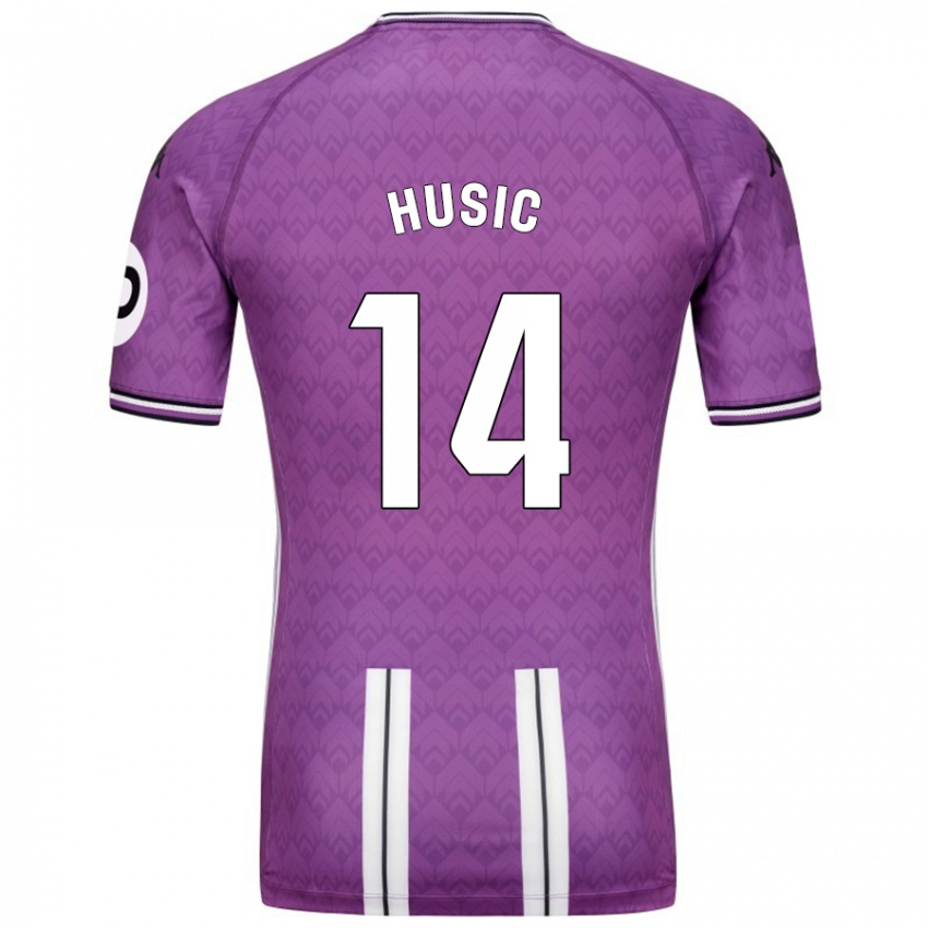 Bambino Maglia Salih Husic #14 Viola Bianco Kit Gara Home 2024/25 Maglietta