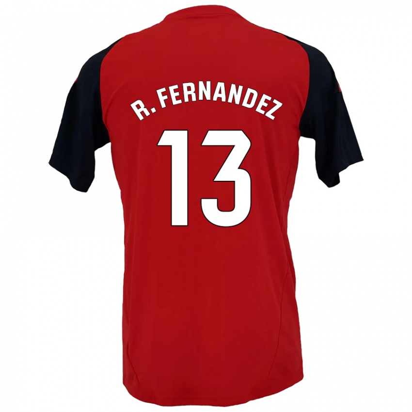 Bambino Maglia Raúl Fernández #13 Rosso Nero Kit Gara Home 2024/25 Maglietta