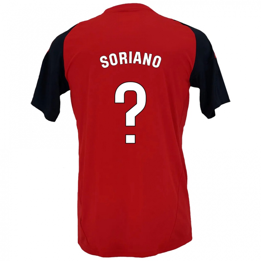 Bambino Maglia Adrián Soriano #0 Rosso Nero Kit Gara Home 2024/25 Maglietta