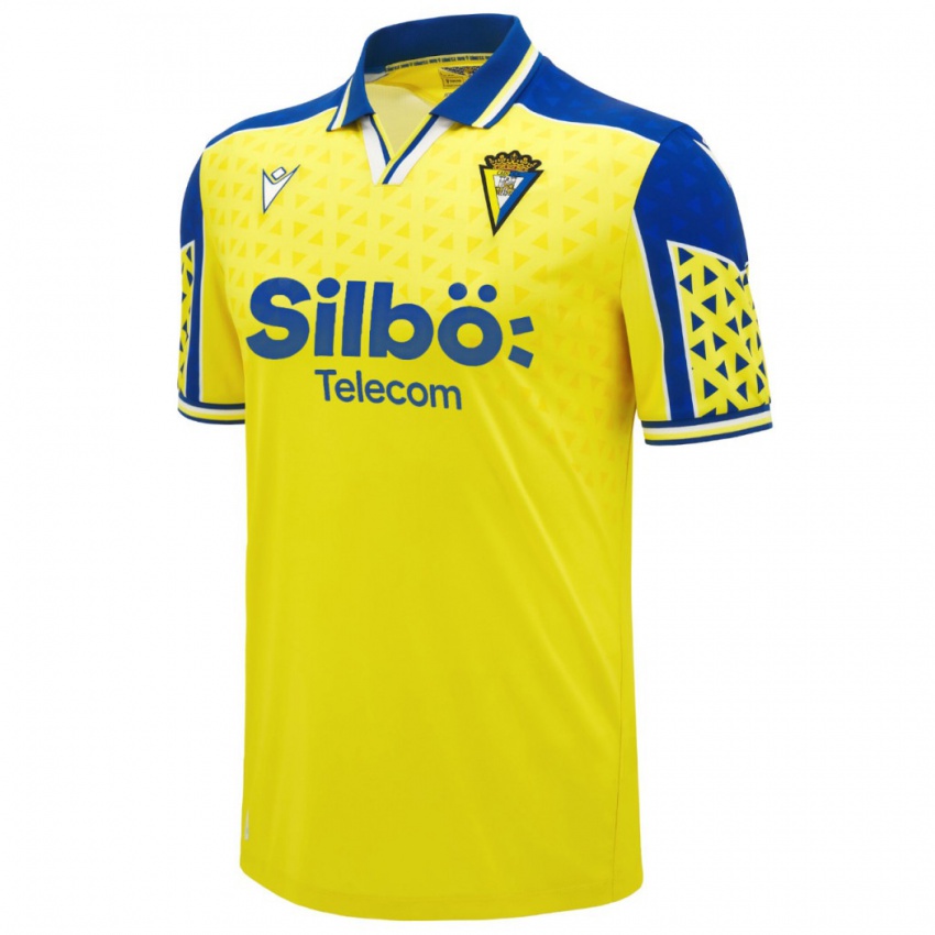 Bambino Maglia Nacho Vizcaíno #0 Giallo Blu Kit Gara Home 2024/25 Maglietta