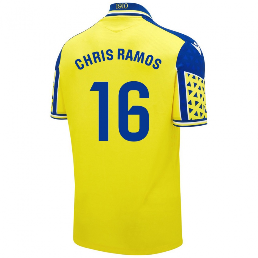 Bambino Maglia Chris Ramos #16 Giallo Blu Kit Gara Home 2024/25 Maglietta