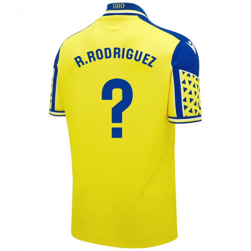 Bambino Maglia Ramón Rodríguez #0 Giallo Blu Kit Gara Home 2024/25 Maglietta