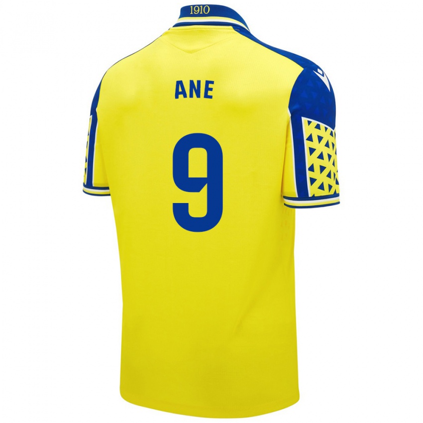 Bambino Maglia Ane López De Heredia Alcelay #9 Giallo Blu Kit Gara Home 2024/25 Maglietta