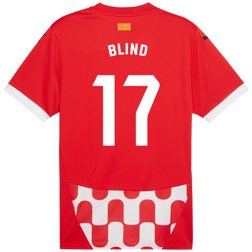 Bambino Maglia Daley Blind #17 Rosso Bianco Kit Gara Home 2024/25 Maglietta