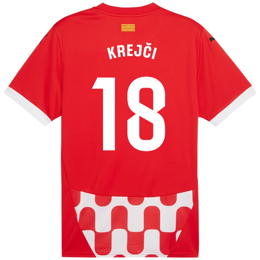 Bambino Maglia Ladislav Krejci #18 Rosso Bianco Kit Gara Home 2024/25 Maglietta