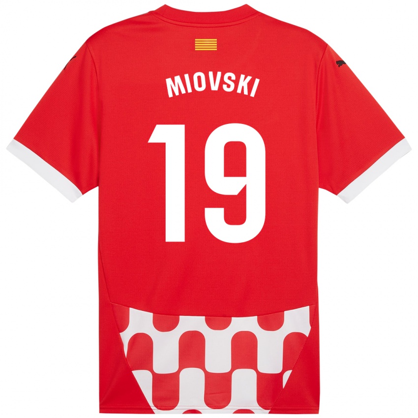 Bambino Maglia Bojan Miovski #19 Rosso Bianco Kit Gara Home 2024/25 Maglietta