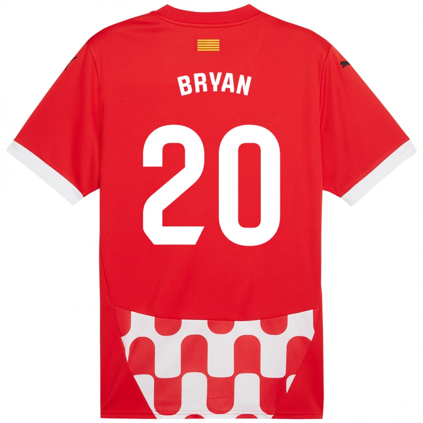 Bambino Maglia Bryan Gil #20 Rosso Bianco Kit Gara Home 2024/25 Maglietta