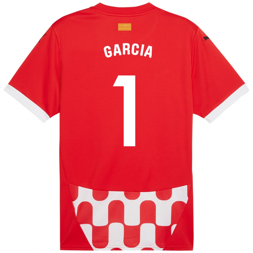 Bambino Maglia Lucas García #1 Rosso Bianco Kit Gara Home 2024/25 Maglietta