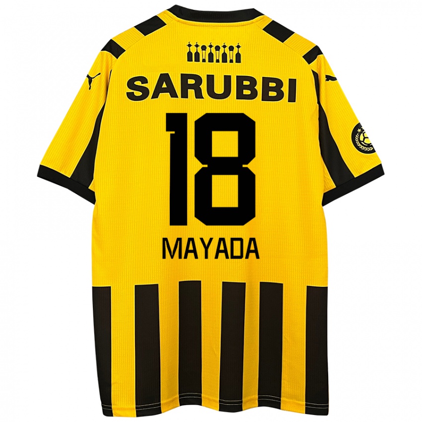 Bambino Maglia Camilo Mayada #18 Giallo Nero Kit Gara Home 2024/25 Maglietta