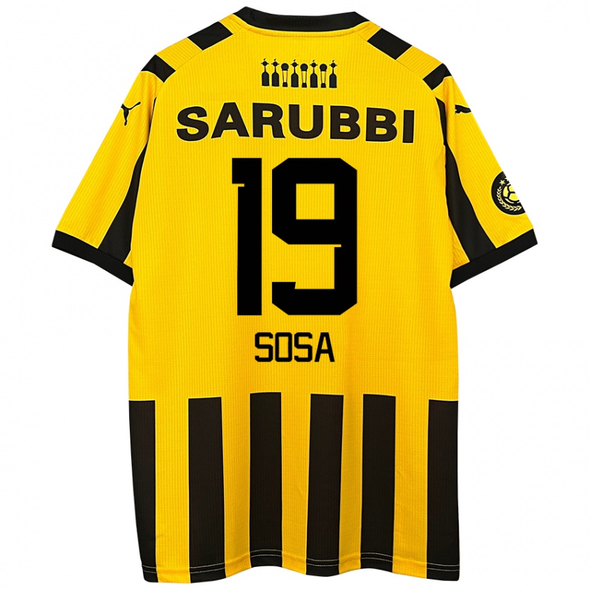 Bambino Maglia Diego Sosa #19 Giallo Nero Kit Gara Home 2024/25 Maglietta