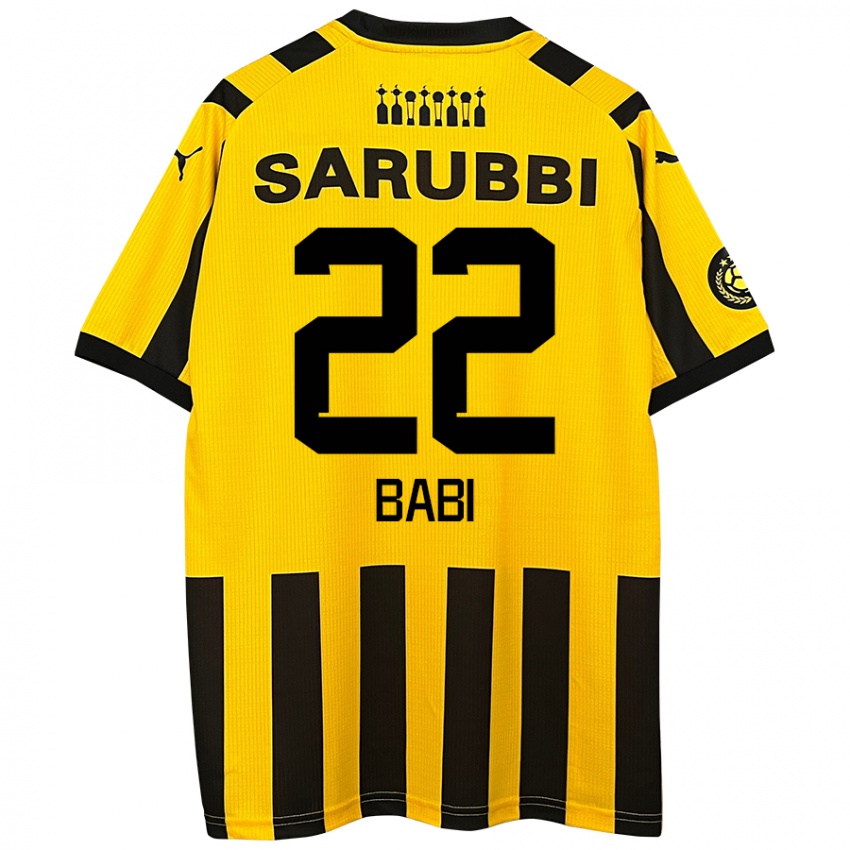 Bambino Maglia Matheus Babi #22 Giallo Nero Kit Gara Home 2024/25 Maglietta