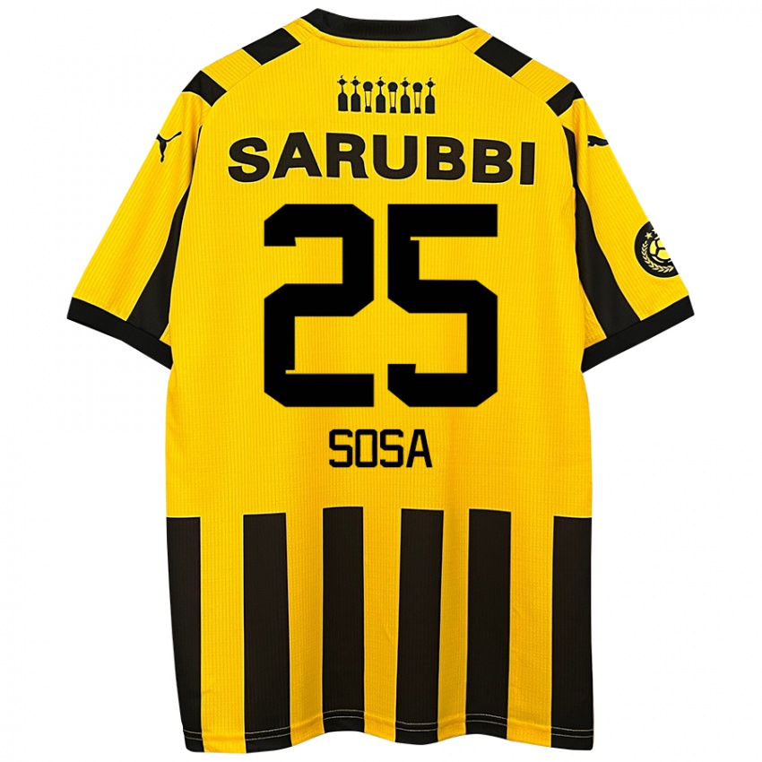 Bambino Maglia Ignacio Sosa #25 Giallo Nero Kit Gara Home 2024/25 Maglietta