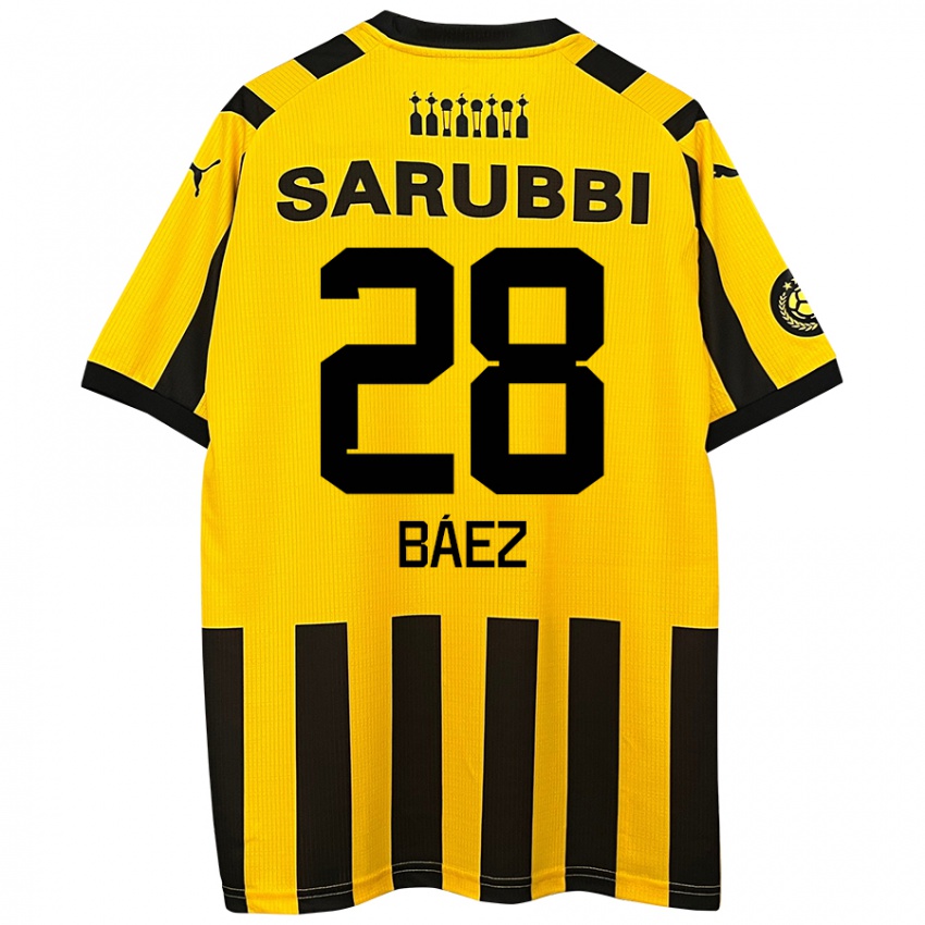 Bambino Maglia Jaime Báez #28 Giallo Nero Kit Gara Home 2024/25 Maglietta