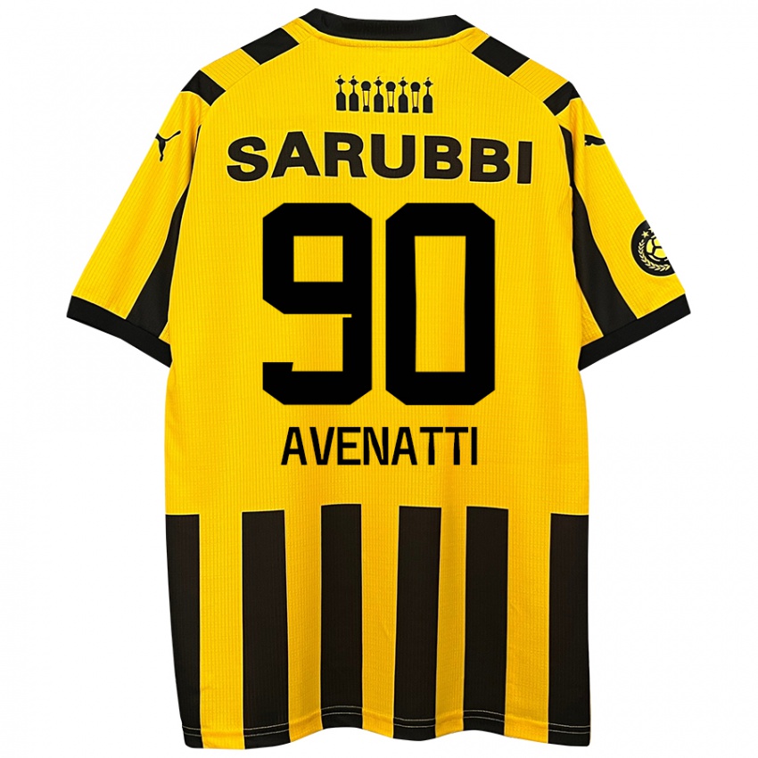 Bambino Maglia Felipe Avenatti #90 Giallo Nero Kit Gara Home 2024/25 Maglietta