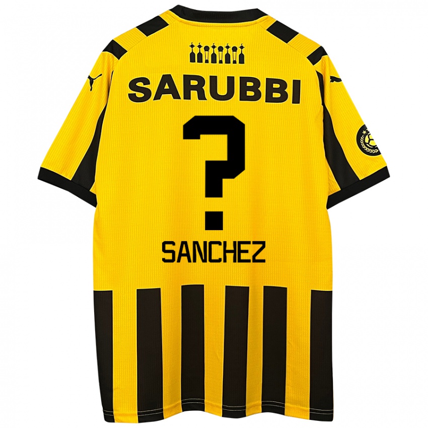 Bambino Maglia Juan Sanchez #0 Giallo Nero Kit Gara Home 2024/25 Maglietta