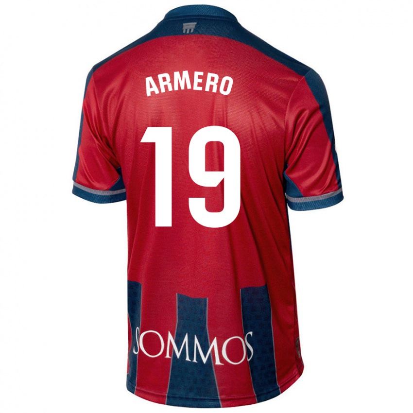 Bambino Maglia Sergi Armero #19 Rosso Blu Kit Gara Home 2024/25 Maglietta