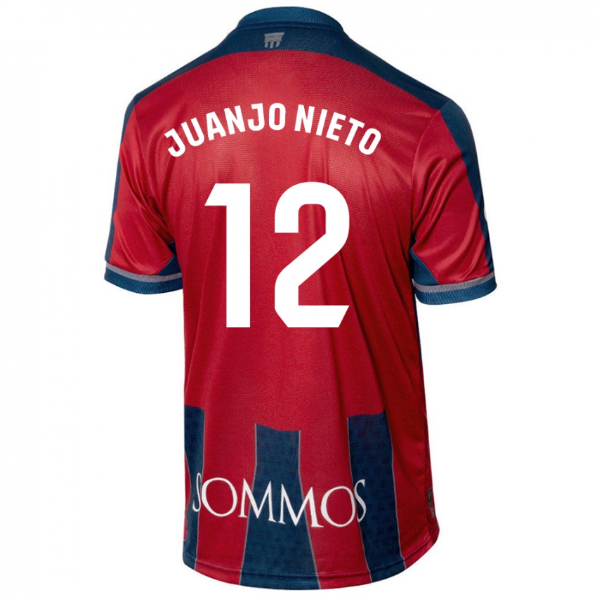 Bambino Maglia Juanjo Nieto #12 Rosso Blu Kit Gara Home 2024/25 Maglietta