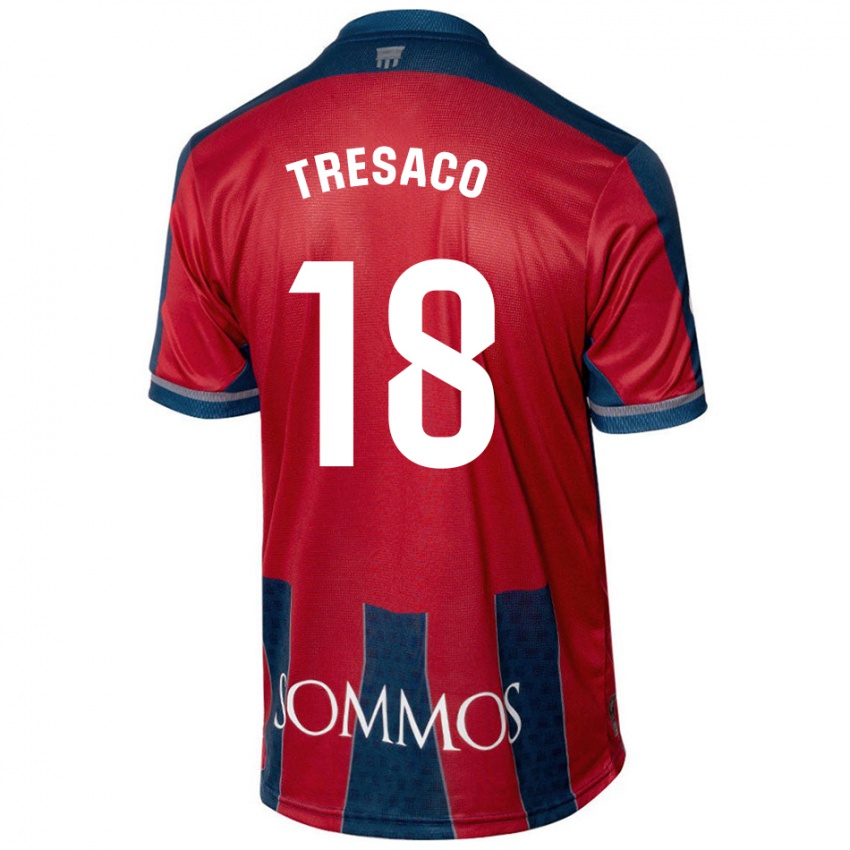 Bambino Maglia Rafa Tresaco #18 Rosso Blu Kit Gara Home 2024/25 Maglietta