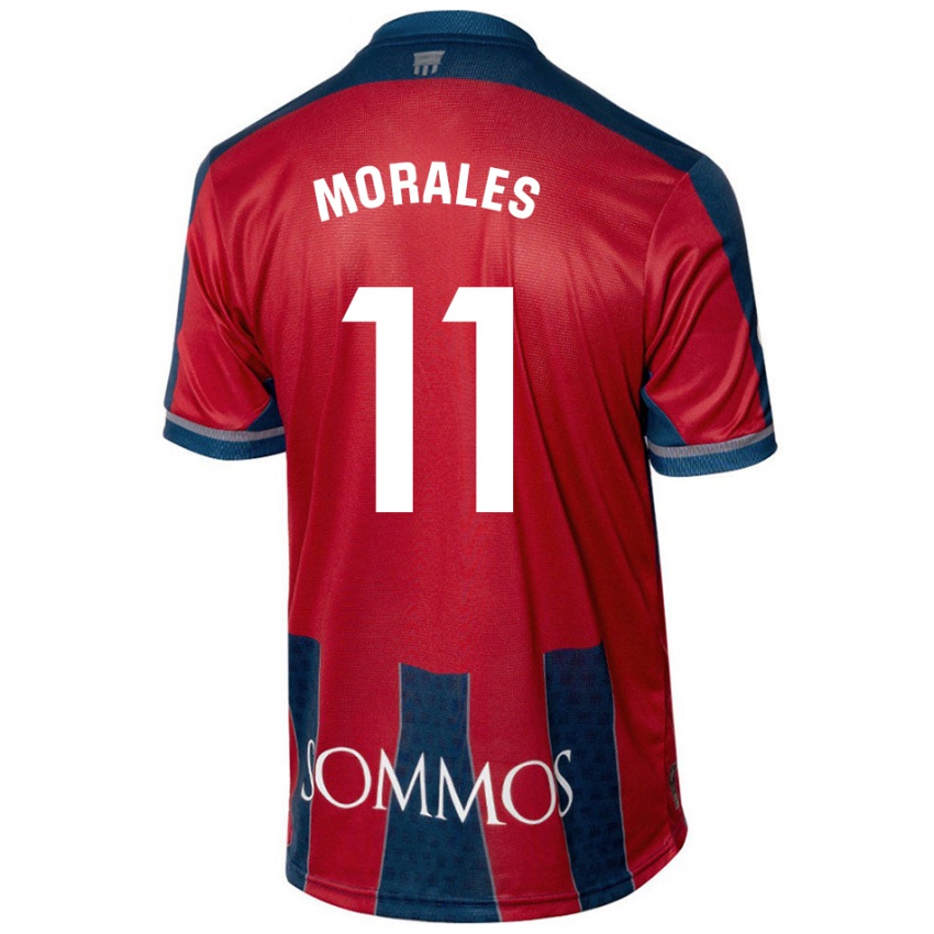 Bambino Maglia Carolina Morales #11 Rosso Blu Kit Gara Home 2024/25 Maglietta