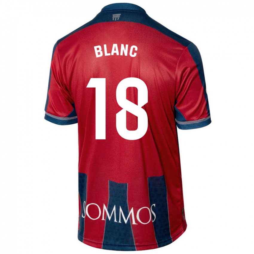 Bambino Maglia Laia Blanc #18 Rosso Blu Kit Gara Home 2024/25 Maglietta