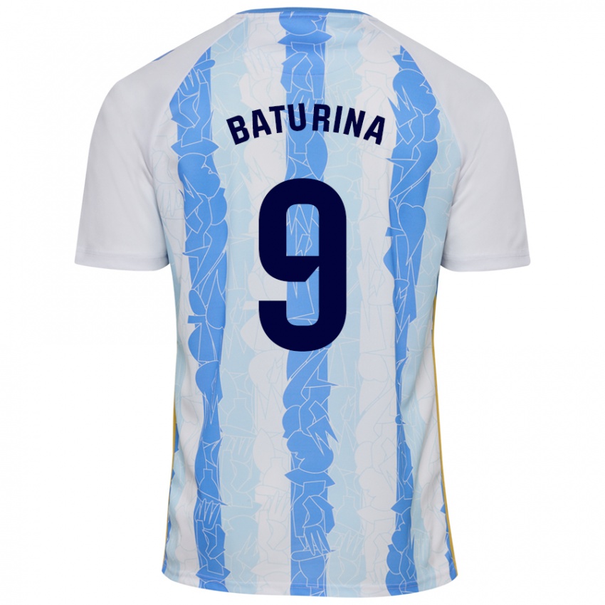 Bambino Maglia Roko Baturina #9 Bianco Blu Kit Gara Home 2024/25 Maglietta