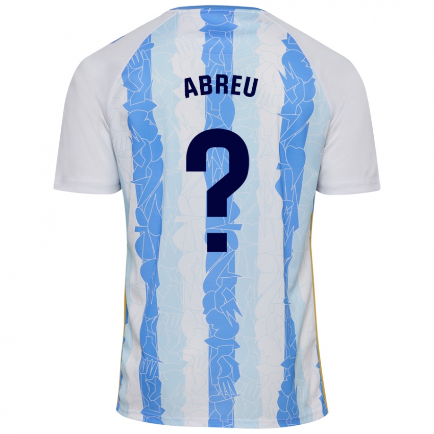 Bambino Maglia Marco Abreu #0 Bianco Blu Kit Gara Home 2024/25 Maglietta