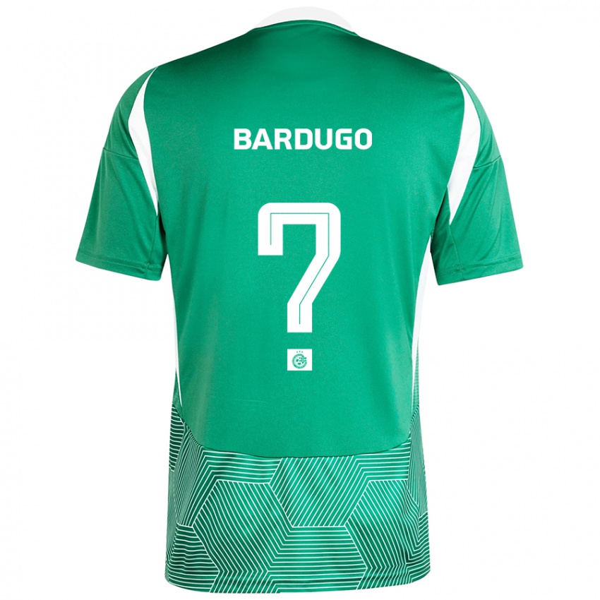 Bambino Maglia Ariel Bardugo #0 Verde Bianco Kit Gara Home 2024/25 Maglietta