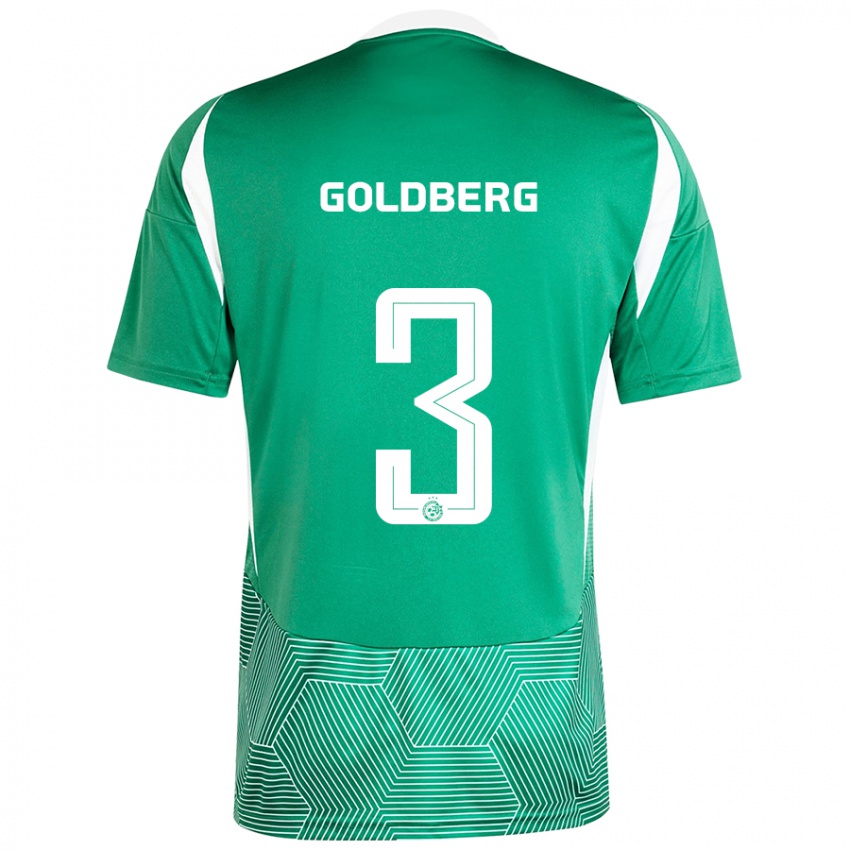 Bambino Maglia Shon Goldberg #3 Verde Bianco Kit Gara Home 2024/25 Maglietta