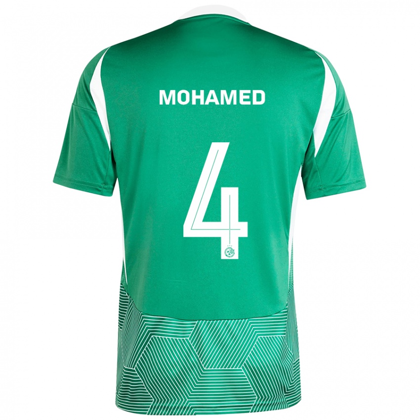 Bambino Maglia Ali Mohamed #4 Verde Bianco Kit Gara Home 2024/25 Maglietta