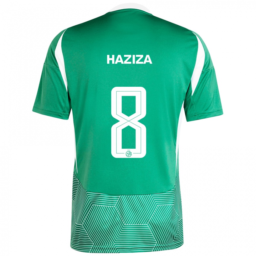 Bambino Maglia Dolev Haziza #8 Verde Bianco Kit Gara Home 2024/25 Maglietta