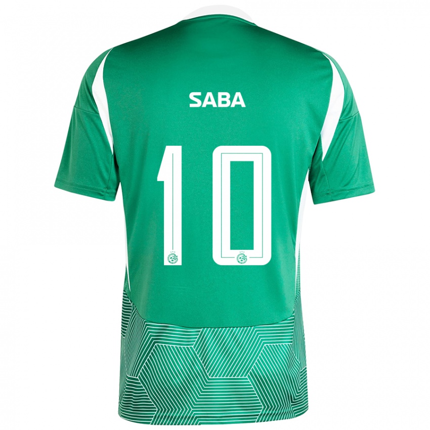 Bambino Maglia Dia Saba #10 Verde Bianco Kit Gara Home 2024/25 Maglietta