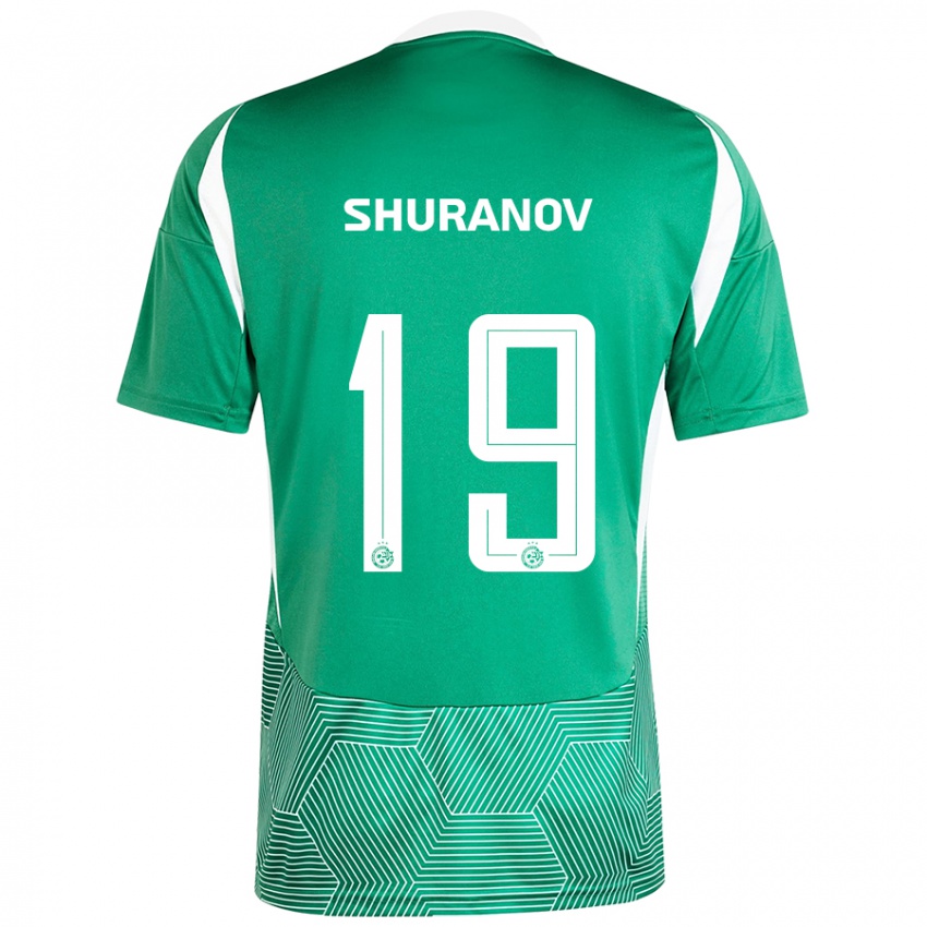 Bambino Maglia Erik Shuranov #19 Verde Bianco Kit Gara Home 2024/25 Maglietta