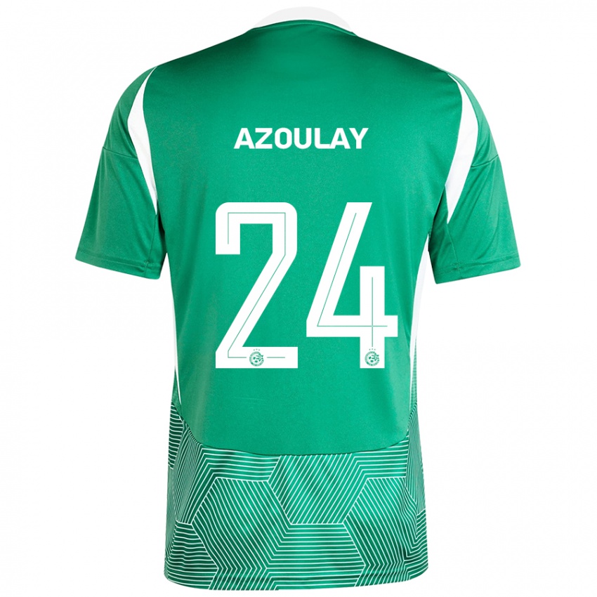 Bambino Maglia Ethane Azoulay #24 Verde Bianco Kit Gara Home 2024/25 Maglietta