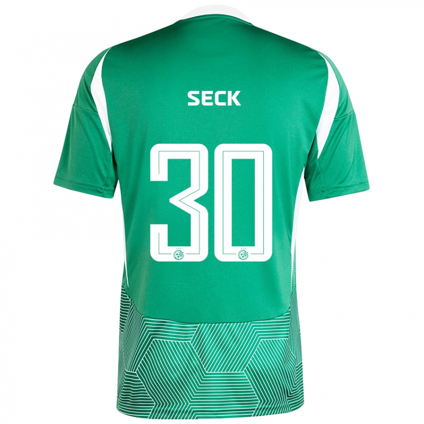 Bambino Maglia Abdoulaye Seck #30 Verde Bianco Kit Gara Home 2024/25 Maglietta