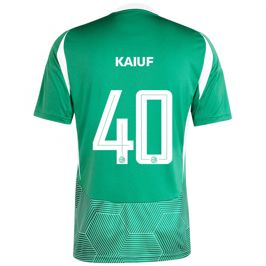 Bambino Maglia Sharif Kaiuf #40 Verde Bianco Kit Gara Home 2024/25 Maglietta