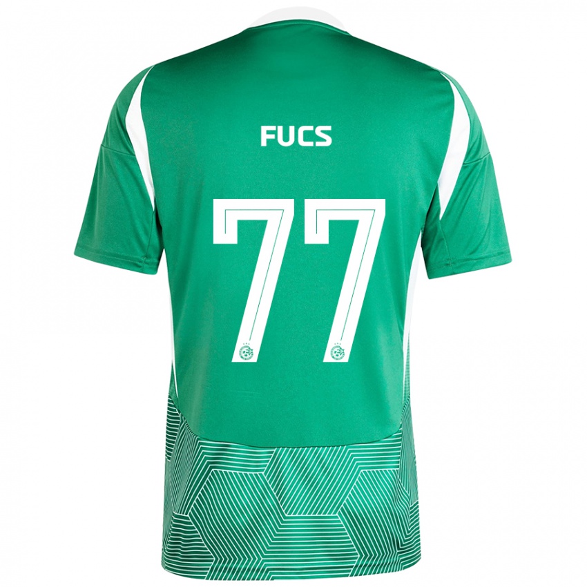 Bambino Maglia Roee Fucs #77 Verde Bianco Kit Gara Home 2024/25 Maglietta