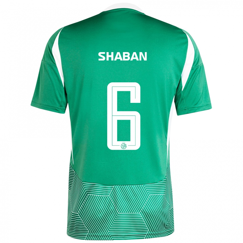 Bambino Maglia Loay Shaban #6 Verde Bianco Kit Gara Home 2024/25 Maglietta