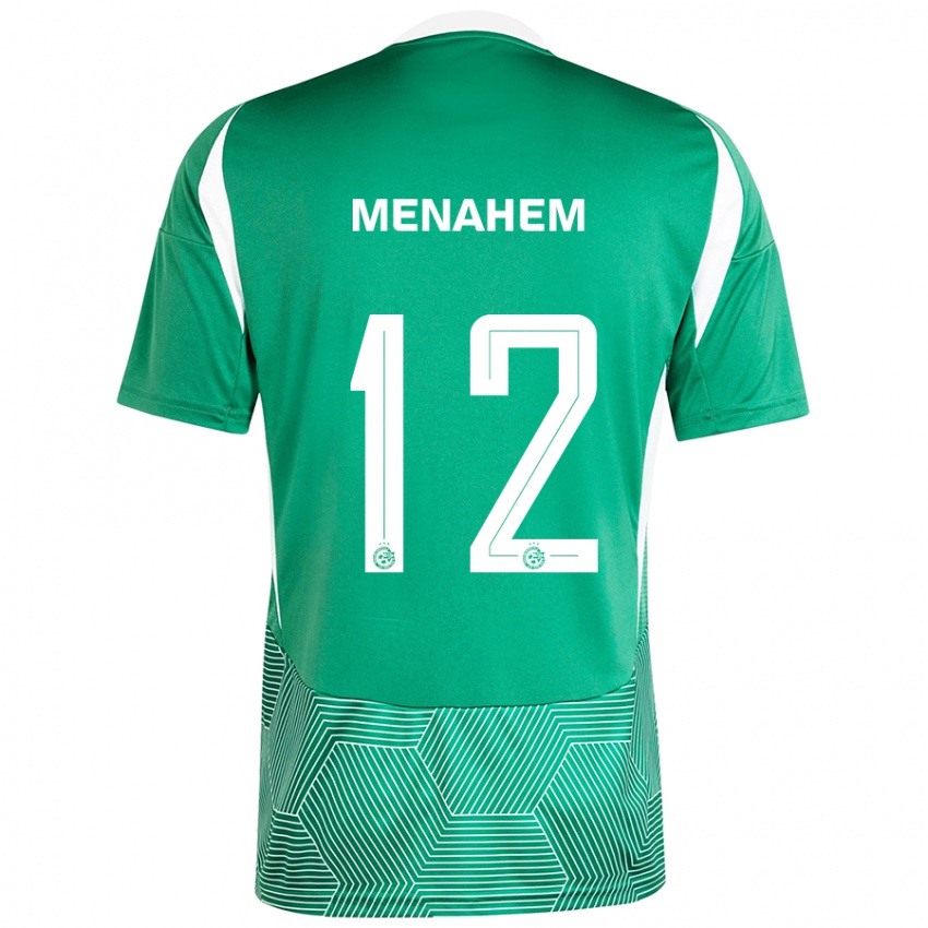 Bambino Maglia Sun Menahem #12 Verde Bianco Kit Gara Home 2024/25 Maglietta