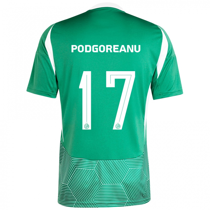 Bambino Maglia Suf Podgoreanu #17 Verde Bianco Kit Gara Home 2024/25 Maglietta