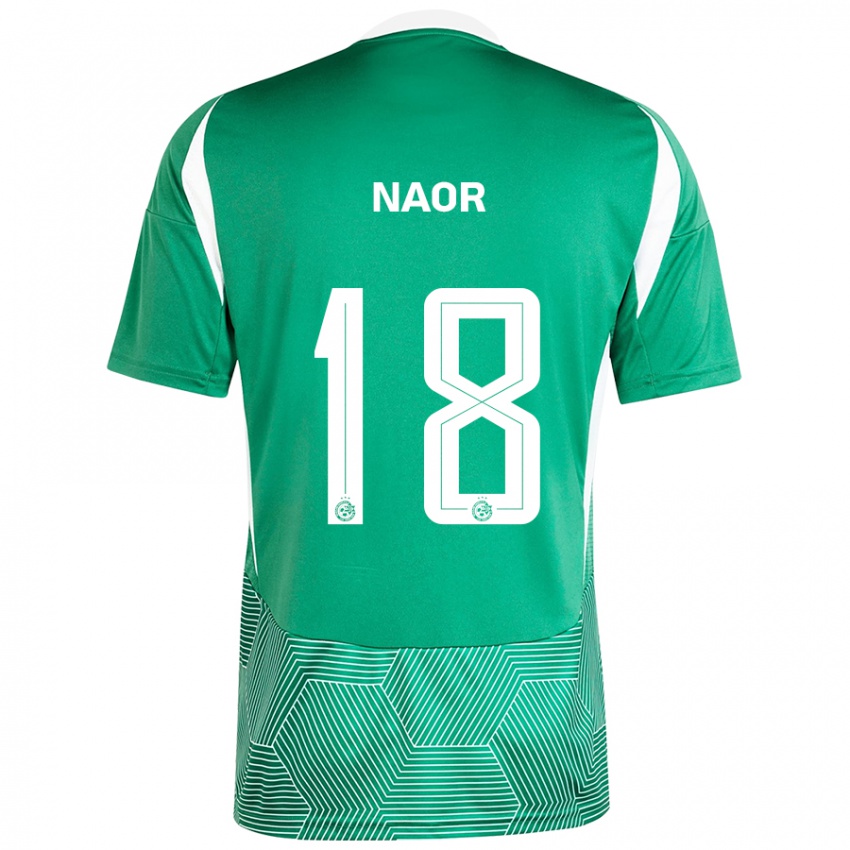 Bambino Maglia Goni Naor #18 Verde Bianco Kit Gara Home 2024/25 Maglietta