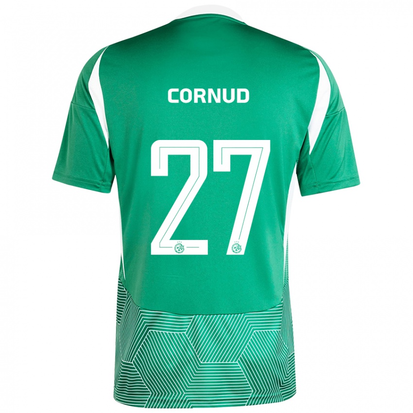 Bambino Maglia Pierre Cornud #27 Verde Bianco Kit Gara Home 2024/25 Maglietta