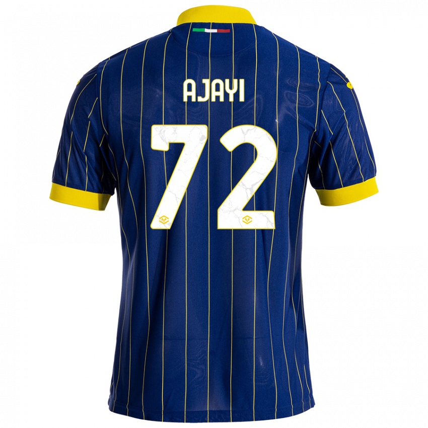 Bambino Maglia Junior Ajayi #72 Blu Giallo Kit Gara Home 2024/25 Maglietta