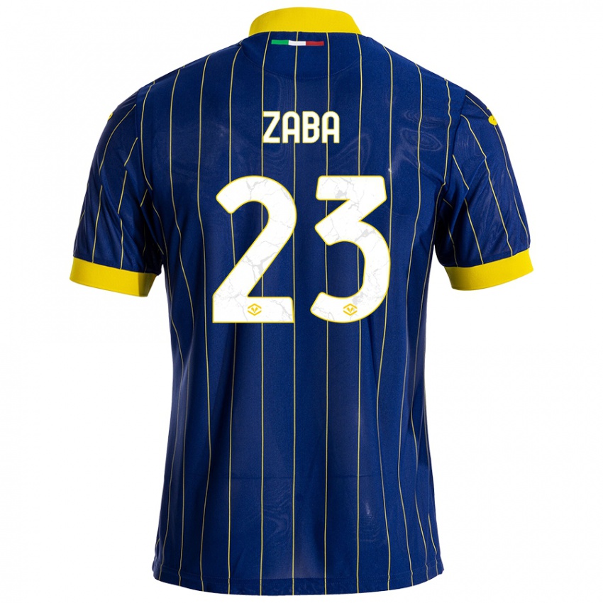 Bambino Maglia Nelson Zaba #23 Blu Giallo Kit Gara Home 2024/25 Maglietta