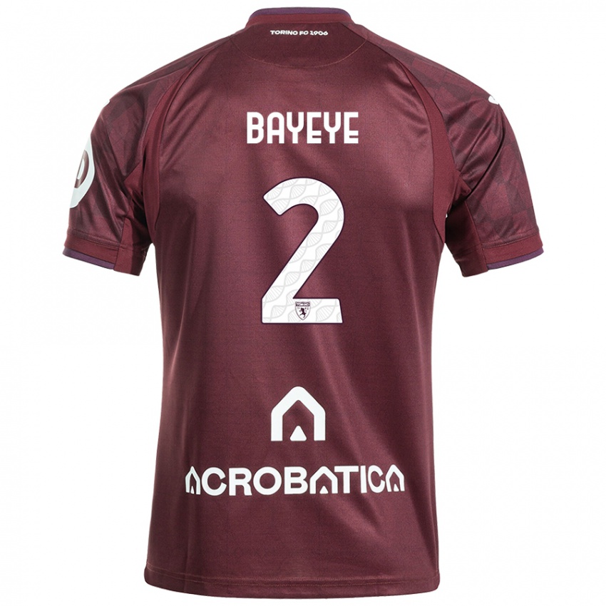 Bambino Maglia Brian Bayeye #2 Marrone Bianco Kit Gara Home 2024/25 Maglietta