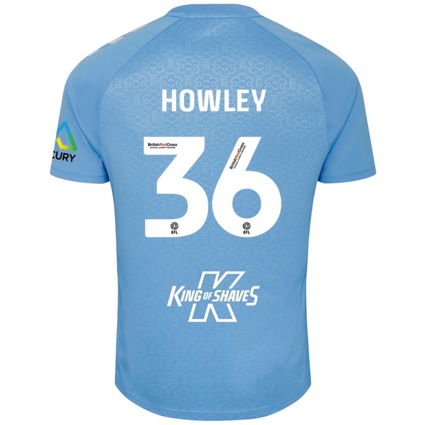 Bambino Maglia Ryan Howley #36 Blu Bianco Kit Gara Home 2024/25 Maglietta