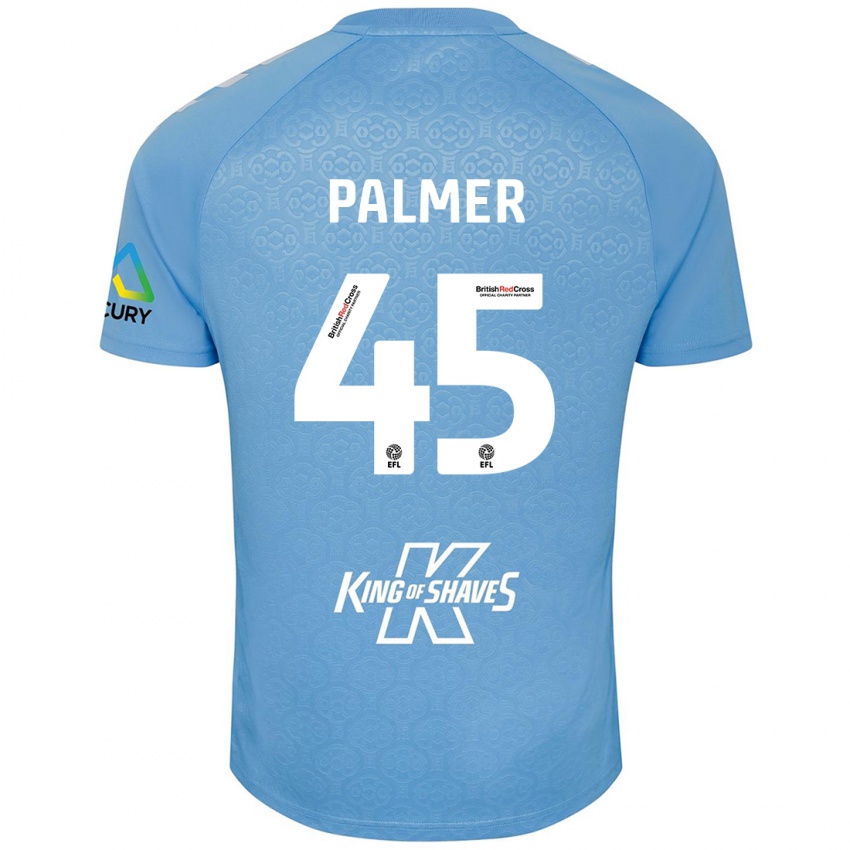 Bambino Maglia Kasey Palmer #45 Blu Bianco Kit Gara Home 2024/25 Maglietta