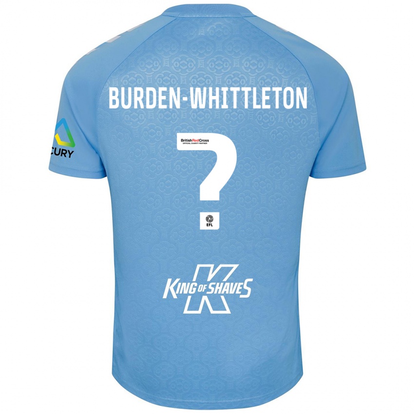 Bambino Maglia Charlie Burden-Whittleton #0 Blu Bianco Kit Gara Home 2024/25 Maglietta