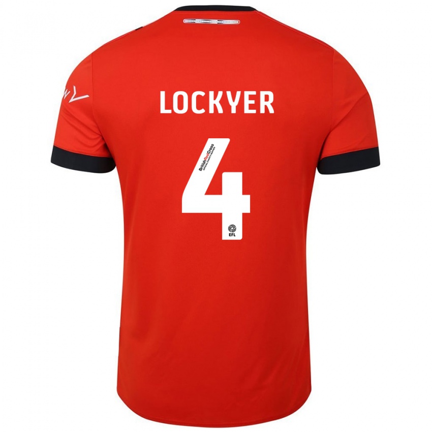 Bambino Maglia Tom Lockyer #4 Arancione Nero Kit Gara Home 2024/25 Maglietta