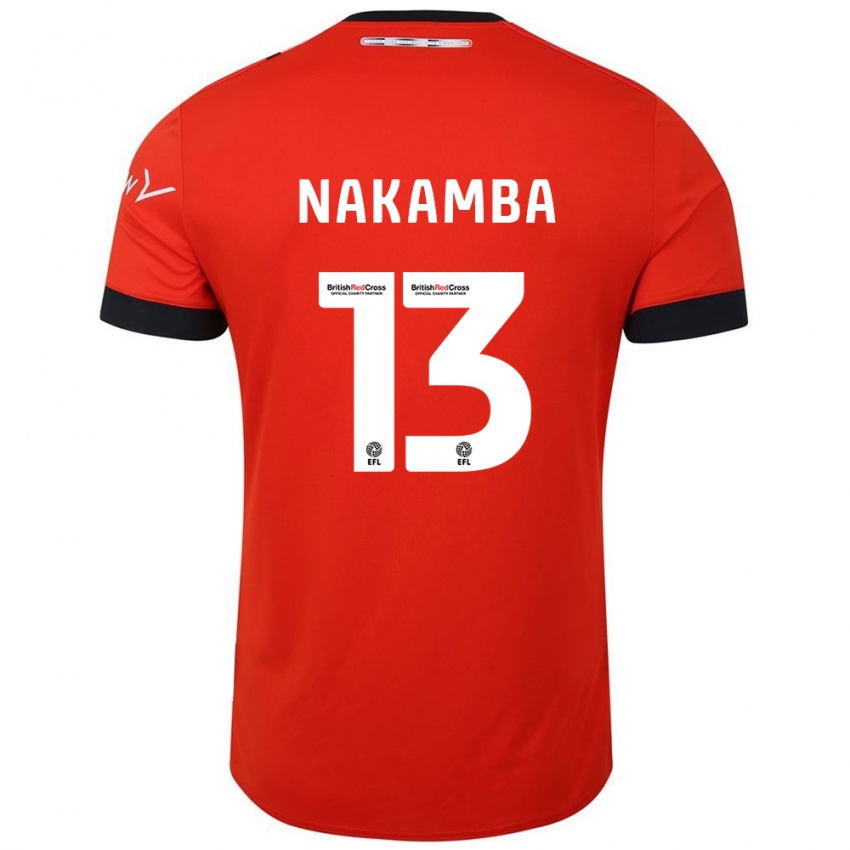 Bambino Maglia Marvelous Nakamba #13 Arancione Nero Kit Gara Home 2024/25 Maglietta